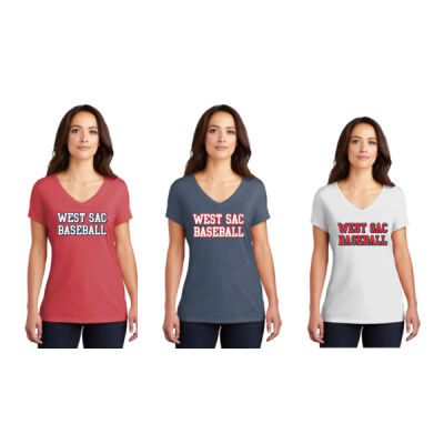  West Sac Baseball Ladies Triblend Tee Thumbnail